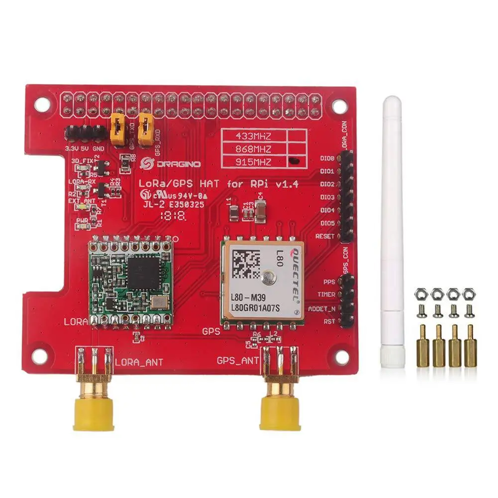 

LorGPS HAT V1.4 Lora/GPS_HAT Compatible Raspberry Pi GPS Wireless Extension Board
