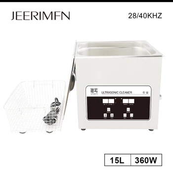 

15L Ultrasonic Cleaner for Gear Engine Apparatus Parts PCB Circuit Board Metal Degas Degreaser Ultrasound Washer 40kHz 28kHz