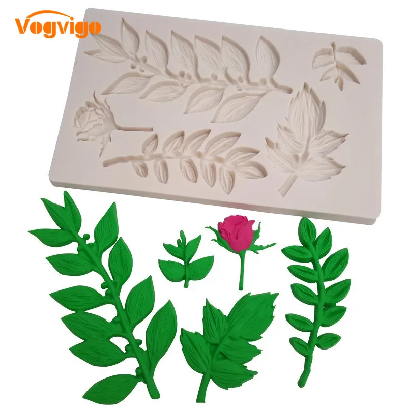 VOGVIOG Sugarcraft лист силиконовая форма формы помадка форма торт декоративное устройство для шоколада форма для выпечки