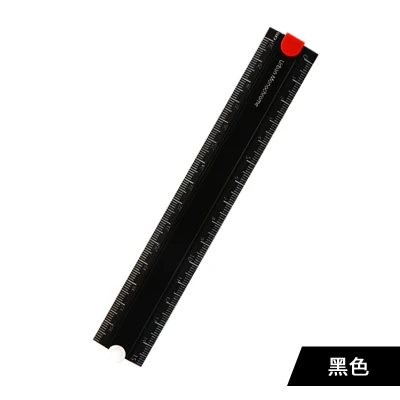black 1 шт. японский KOKUYO WSG-CLUW30 15 см-30 см складной простая линейка узнать писчая, для рисования Поставки канцелярских принадлежностей - Цвет: black
