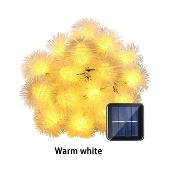 

20LED Dandelion Solar LED Waterproof Light Hairy Ball Outdoor Lighting Garden Garden Party Decoration Light String
