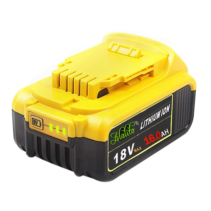 Alalito 18V 16.0Ah DCB200 запасная литий ионная батарея для DeWalt MAX XR Электроинструмент 18 v