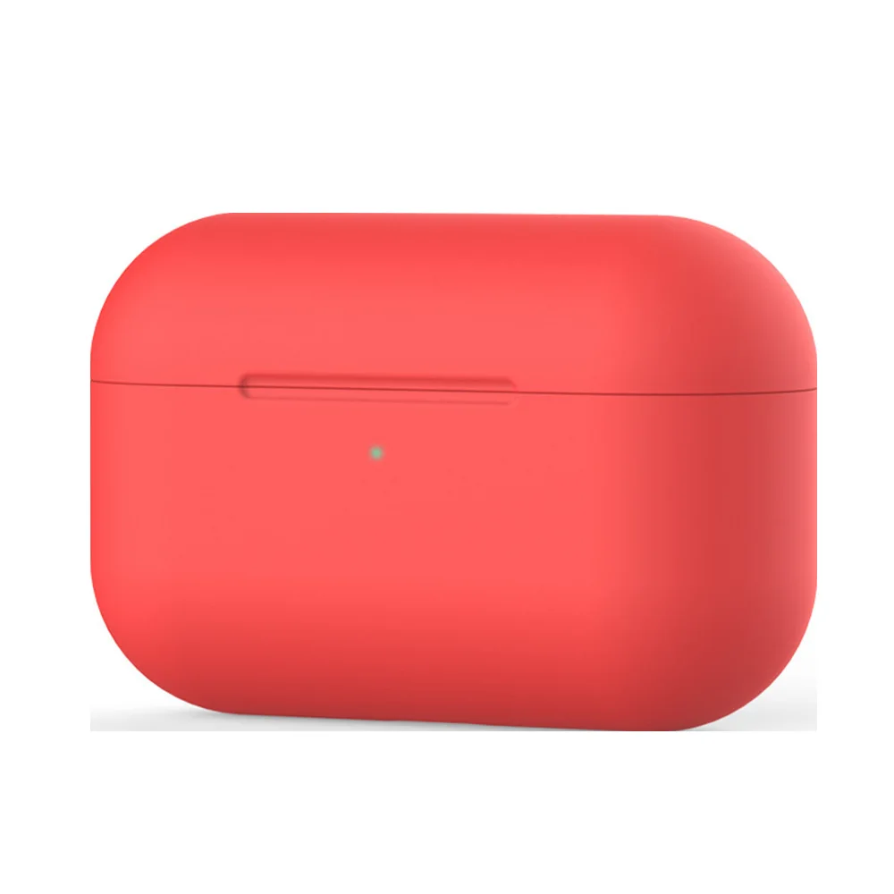 Силиконовый чехол, защитный чехол для Apple Airpods pro TWS, Bluetooth наушники, мягкий силиконовый чехол для Air pods 3, защитный чехол s - Цвет: Red