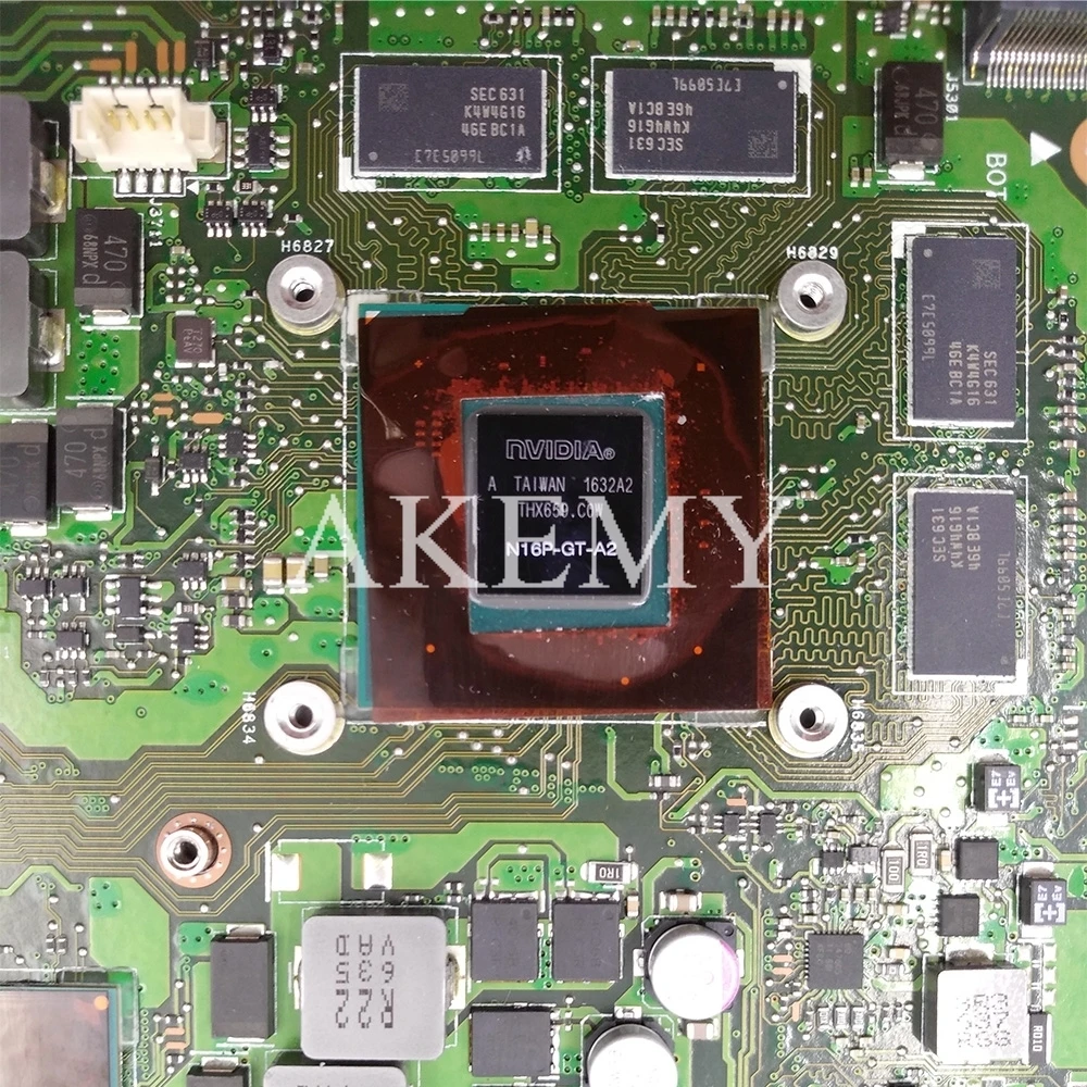Akemy N552VX материнская плата для ASUS N552VX N552V N552 материнская плата для ноутбука N552VX материнская плата I5-6300HQ GTX950M/2G