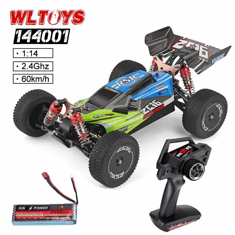 Wltoys 1:14 144001 2 4G 4WD 60 км/ч дрейфующий Радиоуправляемый автомобиль высокая скорость