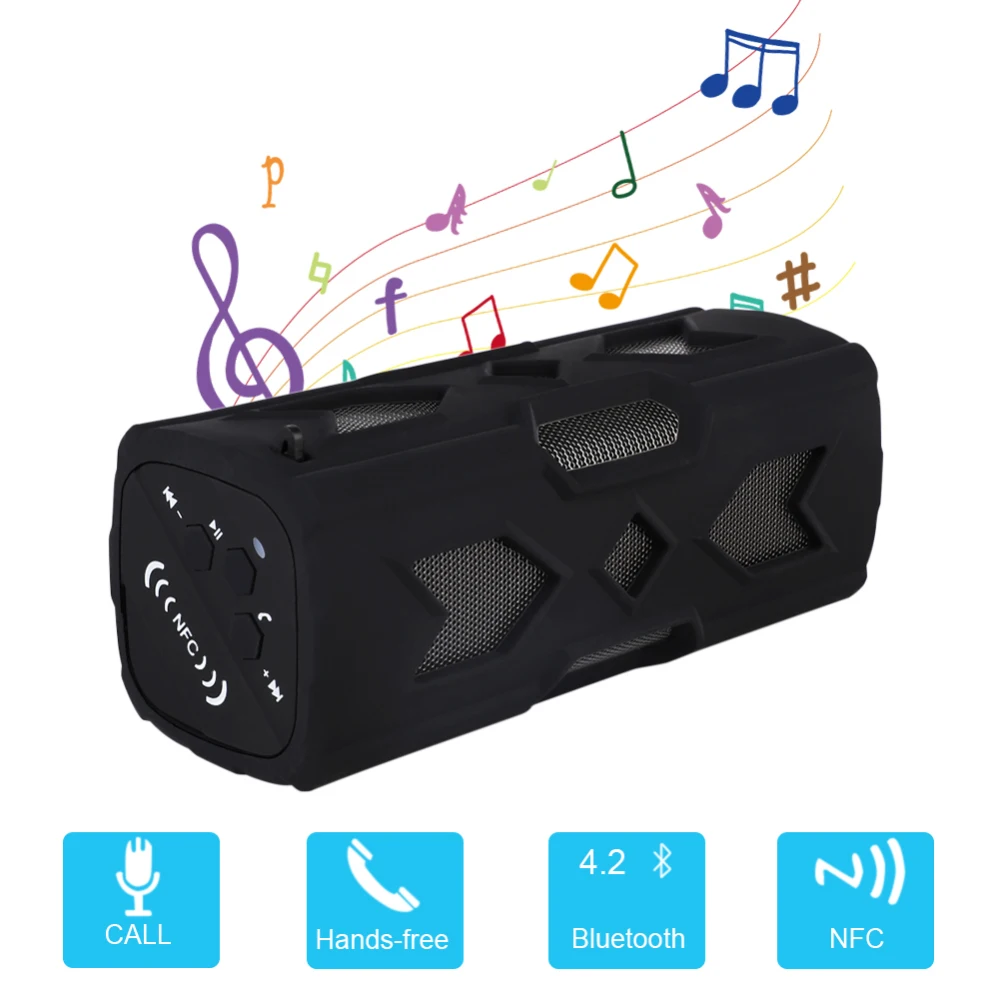 

Portable Bluetooth Wireless Speaker IPX7 Waterproof Power Bank Bass Stereo dustproof anti-scratch bluetooth speaker