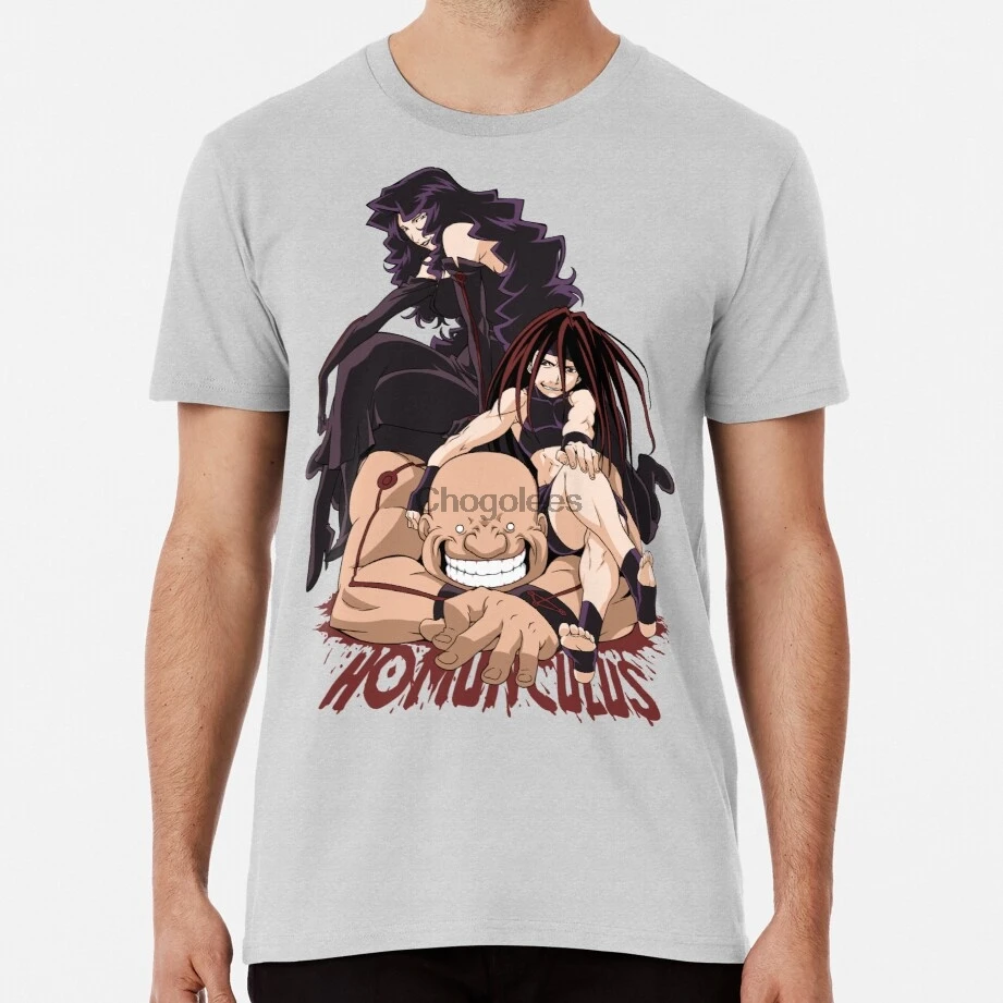 Homunculus Lust Envy and Gluttony Kings STRING 100% хлопок Летние мужские футболки крутая футболка рок