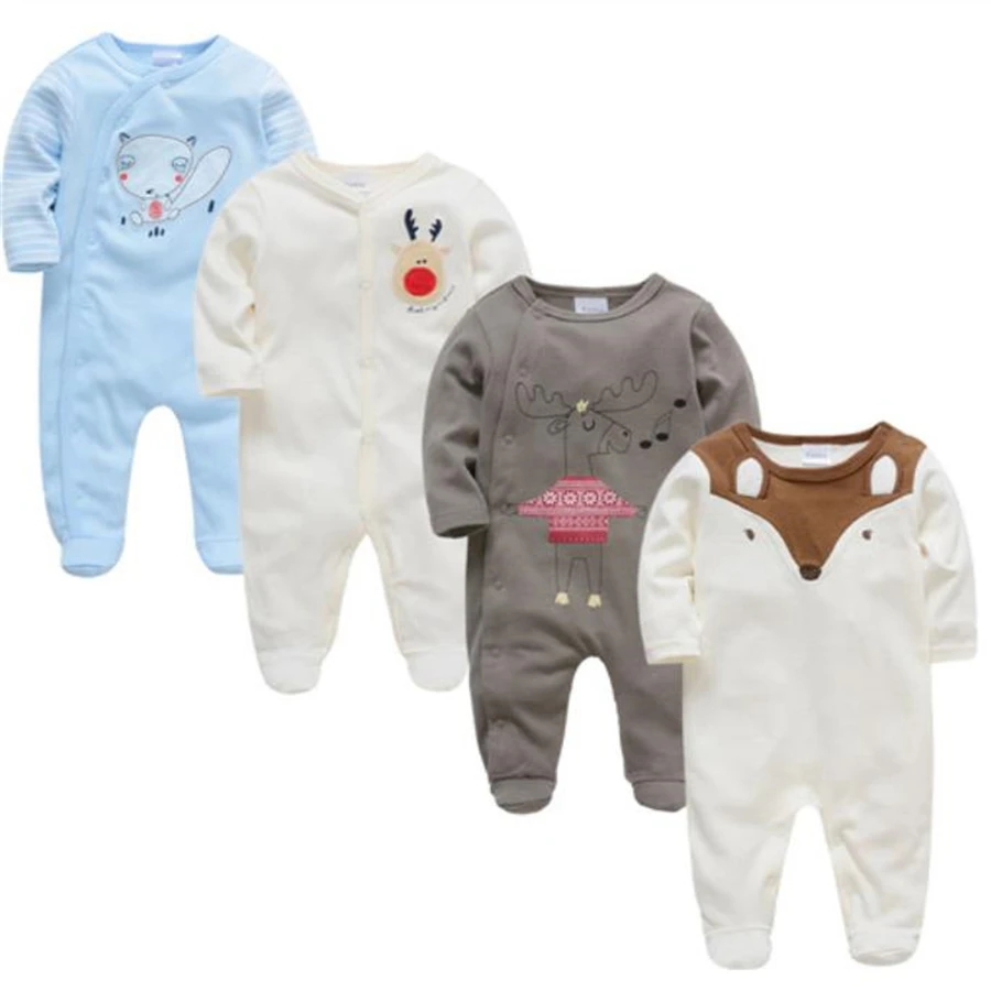 Baby Girl Romper New Born Onesies Cartoon Baby Rompers Infant Baby Clothes Long Sleeve Newborn Jumpsuits Baby Boy Pajamas - Color: 81848644