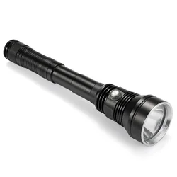Lampe de poche puissante et étanche pour plongée sous marine, torche tactique, lumière jaune/blanche, 6000lm, batterie 26650, XHP70.2 