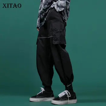 

XITAO Fashion Leisure Women Pants Slim Was Thin Beam Feet Casual Trousers Wild Tend Tooling Style Women Clothes 2020 New XJ3554