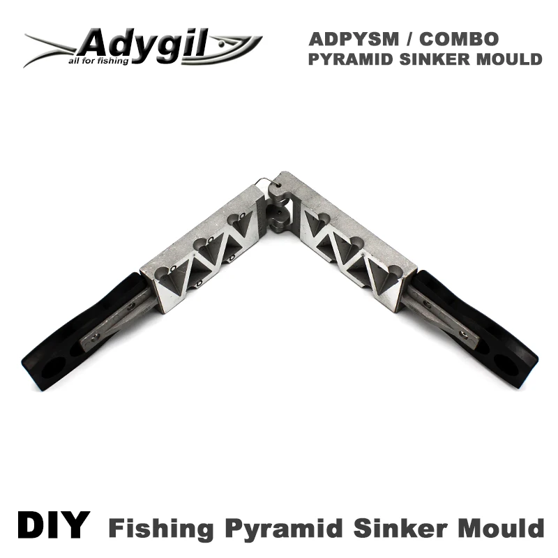 Adygil DIY Fishing Pyramid Sinker Mould ADPYSM/COMBO 1oz, 2oz, 3oz, 1.5oz,  2.5oz 5 Cavities