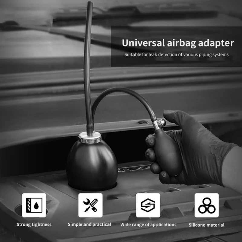 Airbag Smokes Leak Detector Universal Adaptor Tester Intake Air Bladder
