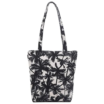 

Women Handle Bag Unisex Canvas Messenger Printing Leopard Shopping Bag Messenger Bag