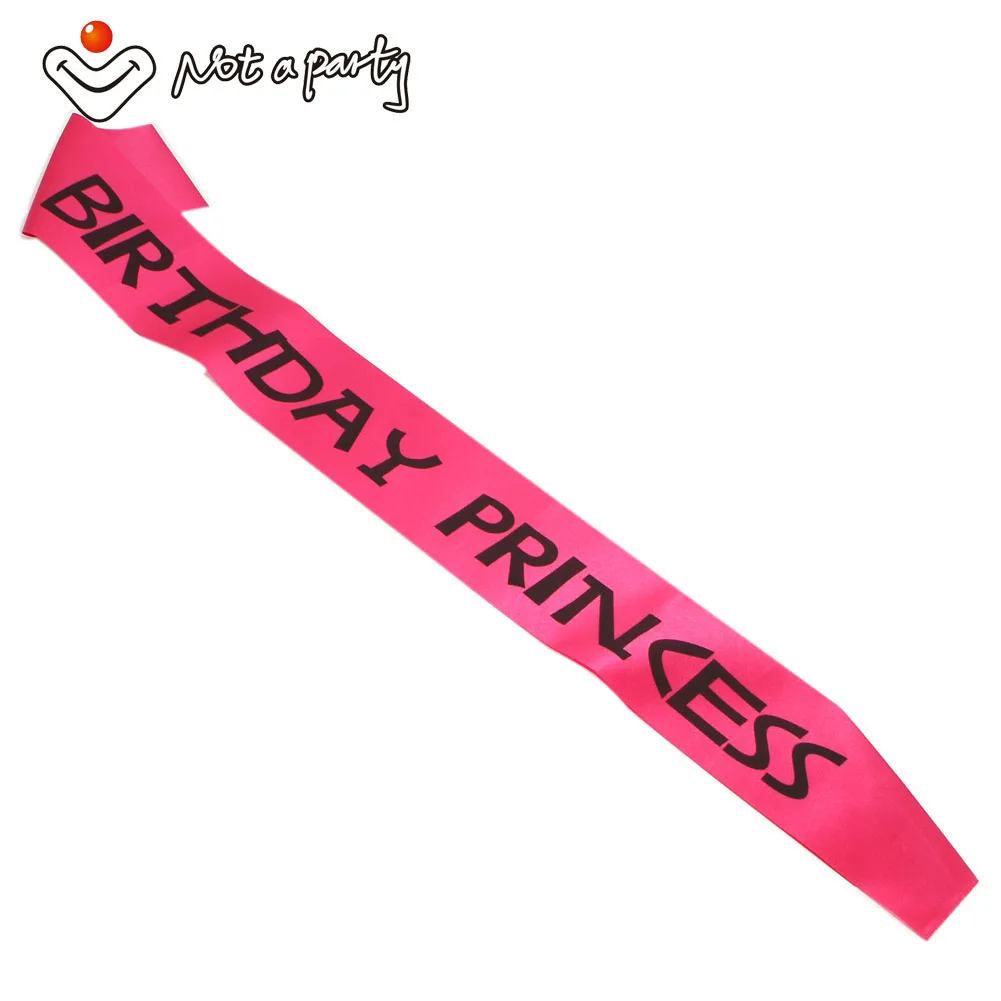 PinkBirthdayPrincess 6 шт. Свадебная лента для девичника принадлежности для свадебных мероприятий невесты, чтобы быть свадебным душ игра над поставками розовые кружевные ленты - Цвет: PinkBirthdayPrincess