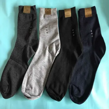 

New Cotton Business Men's Autumn And Winter Cotton Socks In The Tube High Quality Socks Wholesale 4pair/lot