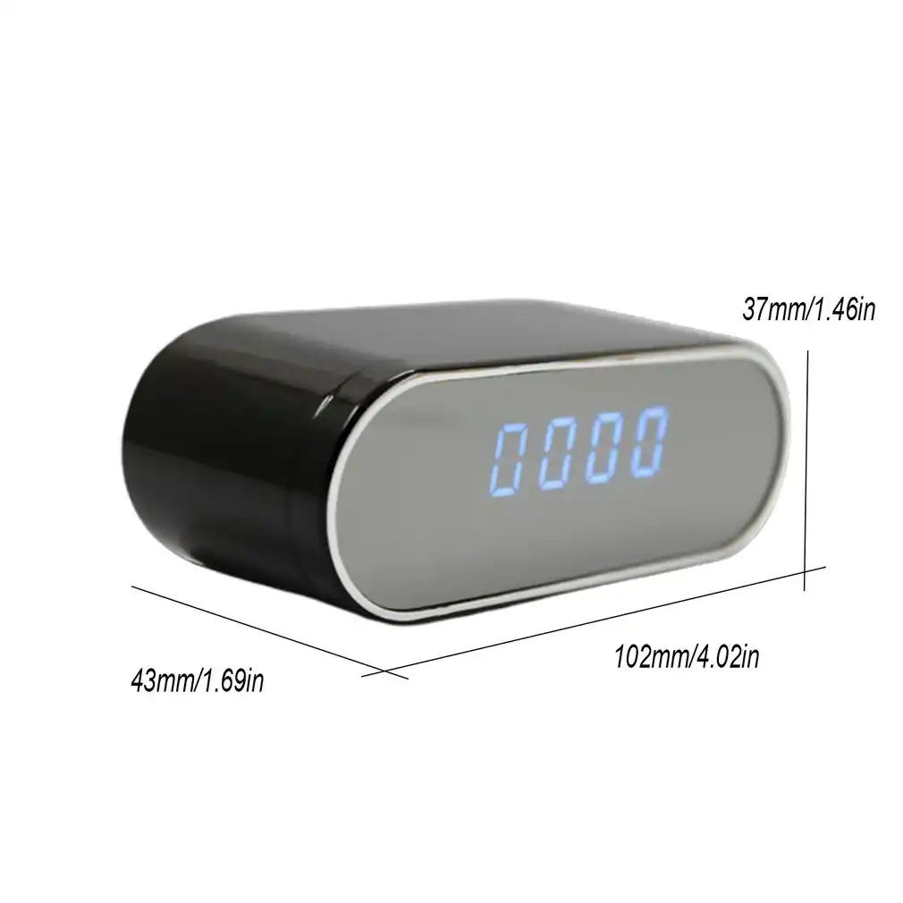 HD 1080P Surveillance Wifi Motion Camera Alarm Clock IR Security Camera