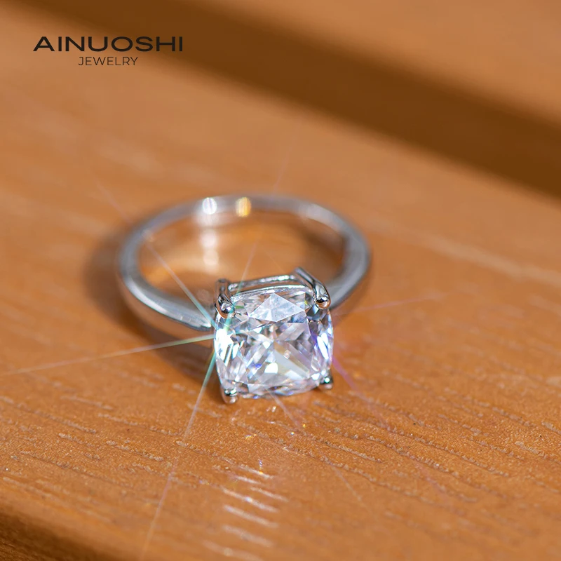 AINUOSHI Косынка 9x9 мм Подушка с квадратным вырезом Сона Алмазный Серебряный