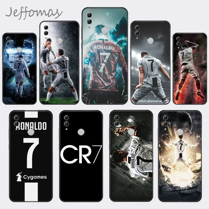 CR7 Криштиану Роналду мягкий резиновый чехол для мобильного телефона Huawei Honor 7C 7A 8X