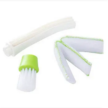 

Household Clean Tools Double Slider Car Air Conditioning Outlet Clean Brush Window Blinds Keyboard Cleaner Brush