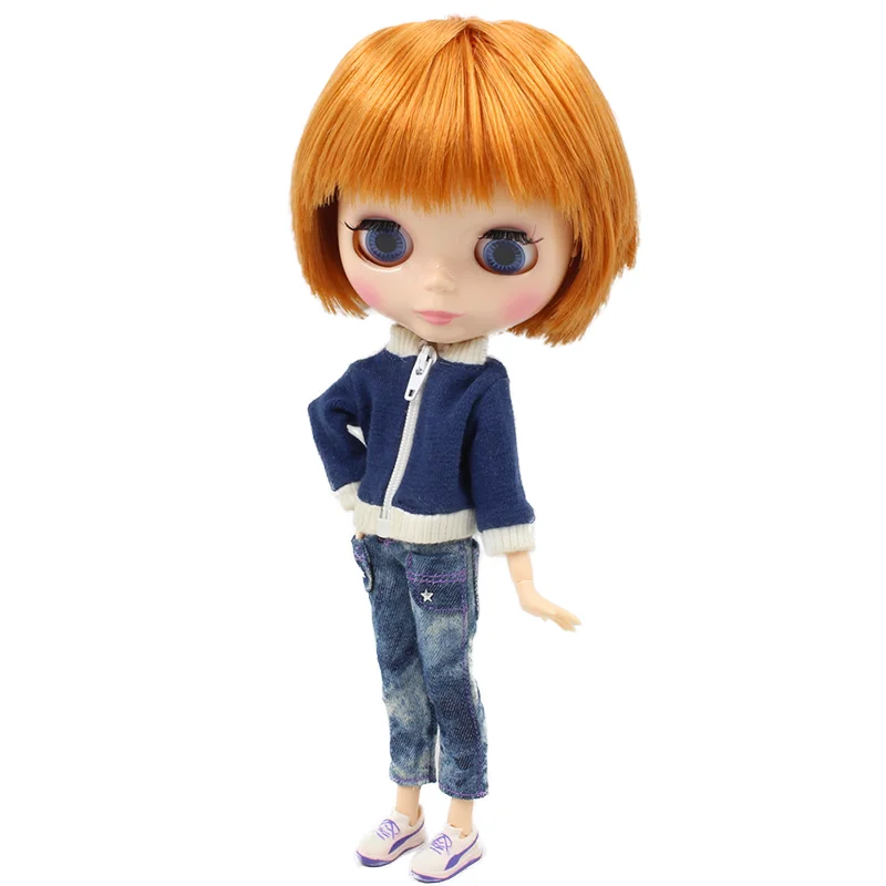 Ледяной DBS Blyth кукольные мужской кукла Серия No.BL0145 оранжевый каштановые волосы