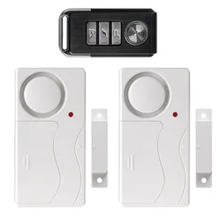 Wireless Home Security Alarm Bell Window Door Magnetic Sensor Open Detector Home Safety System Alert 2 Alarm with Remote Control
