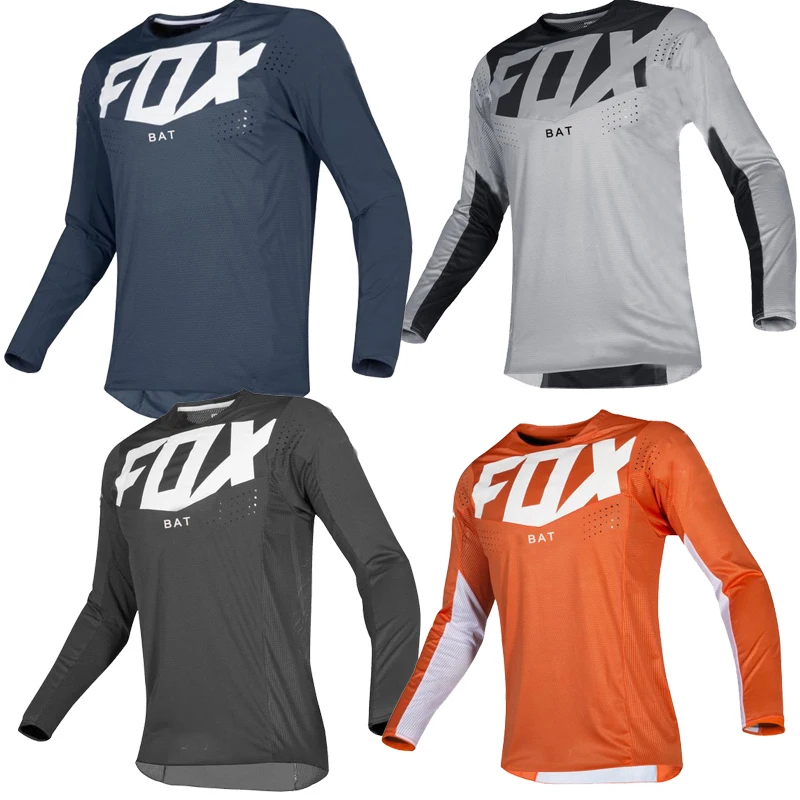 

Motorcycle Mountain Bike Team Downhill Jersey bat Fox MTB Bicycle Locomotive Shirt Cross Country Mountain Bike clothing