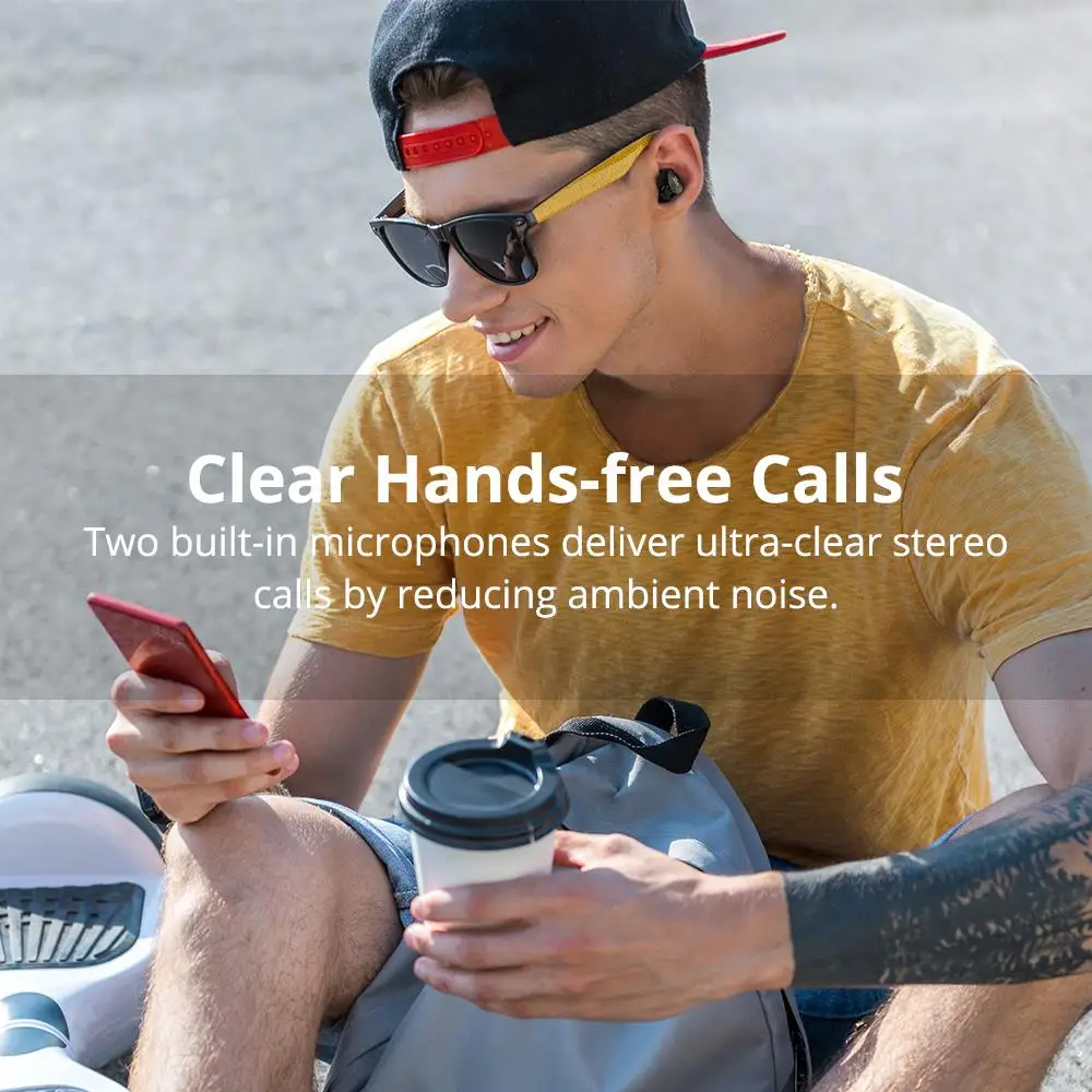 Новинка Tronsmart Spunky Pro Bluetooth 5,0 TWS наушники IPX5 водонепроницаемые наушники с глубоким басом голосовой помощник Беспроводная зарядная гарнитура