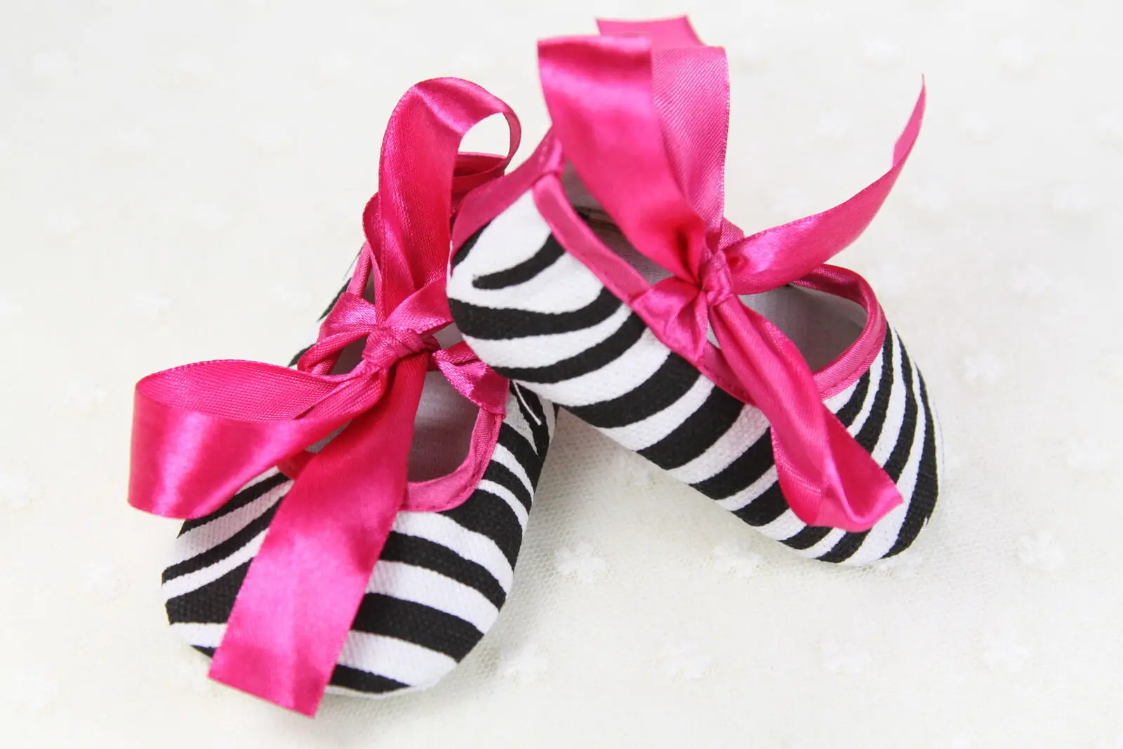 Zebra striped Весеннее платье с бантом для новорожденных девочек обувь принцессы мягкая подошва Нескользящая прогулочная повседневная обувь для первых шагов - Цвет: Zebra striped