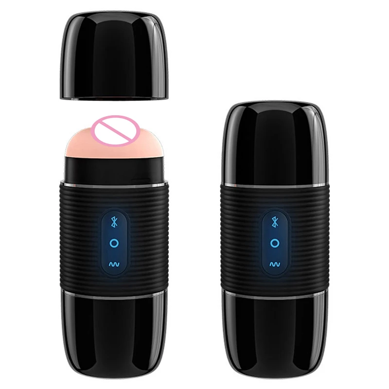 Bluetooth динамик чашка самолета Мужская электрическая мастурбация зарядка через USB