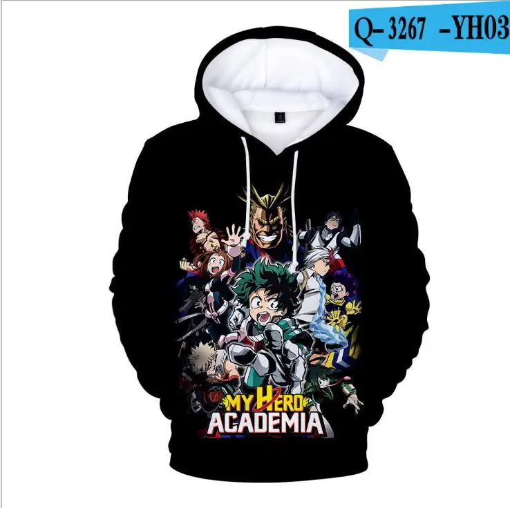 Bakugou Katsuki School Uniforms Cosplay Costume My Hero Academia 3D Printed Men Women Hoodies Sweatshirts Harajuku Pullovers - Цвет: 025