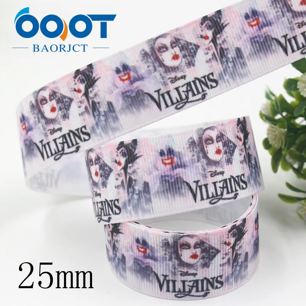 OOOT BAORJCT I-191121-2509, 25 мм 10 ярдов Хэллоуин мультфильм тепловой передачи корсажные ленты, Одежда DIY ручной работы материал