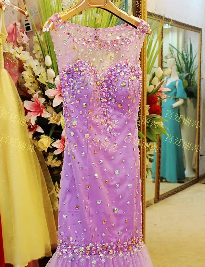 vestidos, роскошные стразы, кристалл, официальное, для невесты, с открытой спиной, платье для выпускного вечера, вечерние платье для выпускного подружки невесты