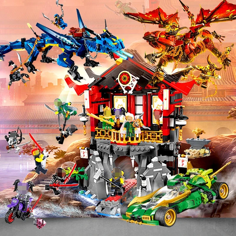 

New 10806 Ninjagoings Series Temple of Resurrection set Model Building Blocks toys Compatible with lepins gift for children
