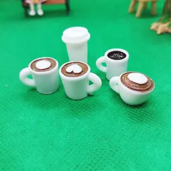 Accessoires de décoration pour maison de poupée, 100 pièces, 1:12, Mini nourriture, café, boisson, glace, bouteille de vin, pour Barbie, DIY 
