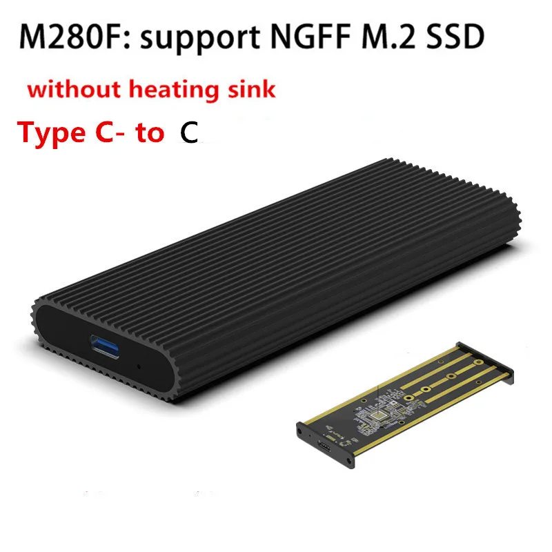 hdd casing 3.0 Blueendless NVME M.2 SSD external case usb Type-c port USB 3.1 SSD enclosure 10Gbps M.2 NVME/NGFF SATA Hard Drive Case HDD case hdd case HDD Box Enclosures