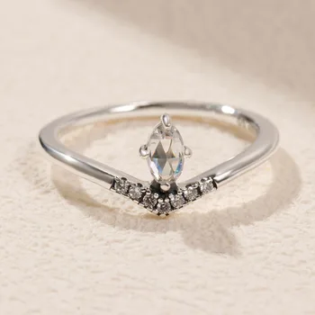 

Authentic 925 Sterling Silver Pan Ring Creative Classic Fashion Wish Water Drop Ring For Women Wedding Party Fashion Jewelry