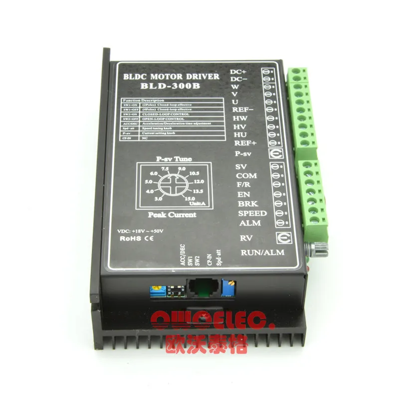 BLD-300B BLDC Motor Driver 300W 18V-50V Brushless Motor Driver Controller CNC #A 