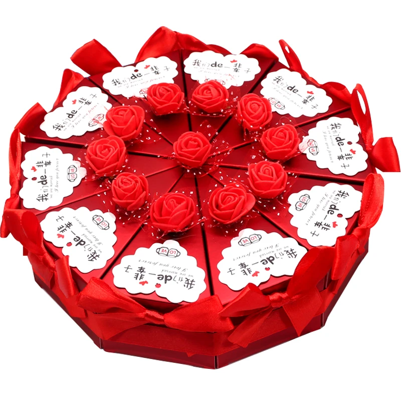 

10 pcs/set 19 Colors Heart Decoration Wedding Candy Storage Box, Fashion Cardboard Box Party Supplies,Event Paper Candy Cake Box