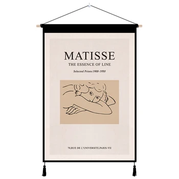 

Art Modern Tapestry Nordic Simple Painting Korea Tapestry Aesthetic Geometry Macrame Mural Wandteppich Room Decor DE50GT