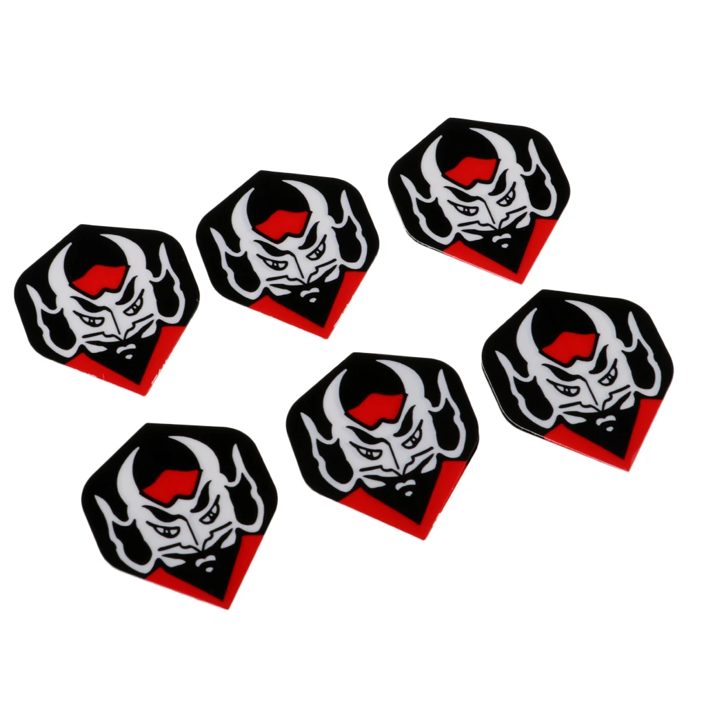 6Pcs Standard Shape Dart Flights Tail Accessories Professional Premium PVC Equipment Supplies For Dart Games