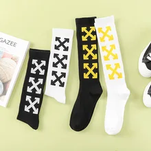 Повседневные трендовые трубки, носки для взрослых, уличная мода, символ бедра, высокие носки, хлопок, пара, универсальные носки