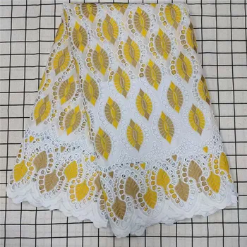 

Latest Cotton Fabric 5Y/PC African Nigerian Dry Lace Fabric High Quality Dubai Fabric For Everyone Daily Cloths Dress t83-32