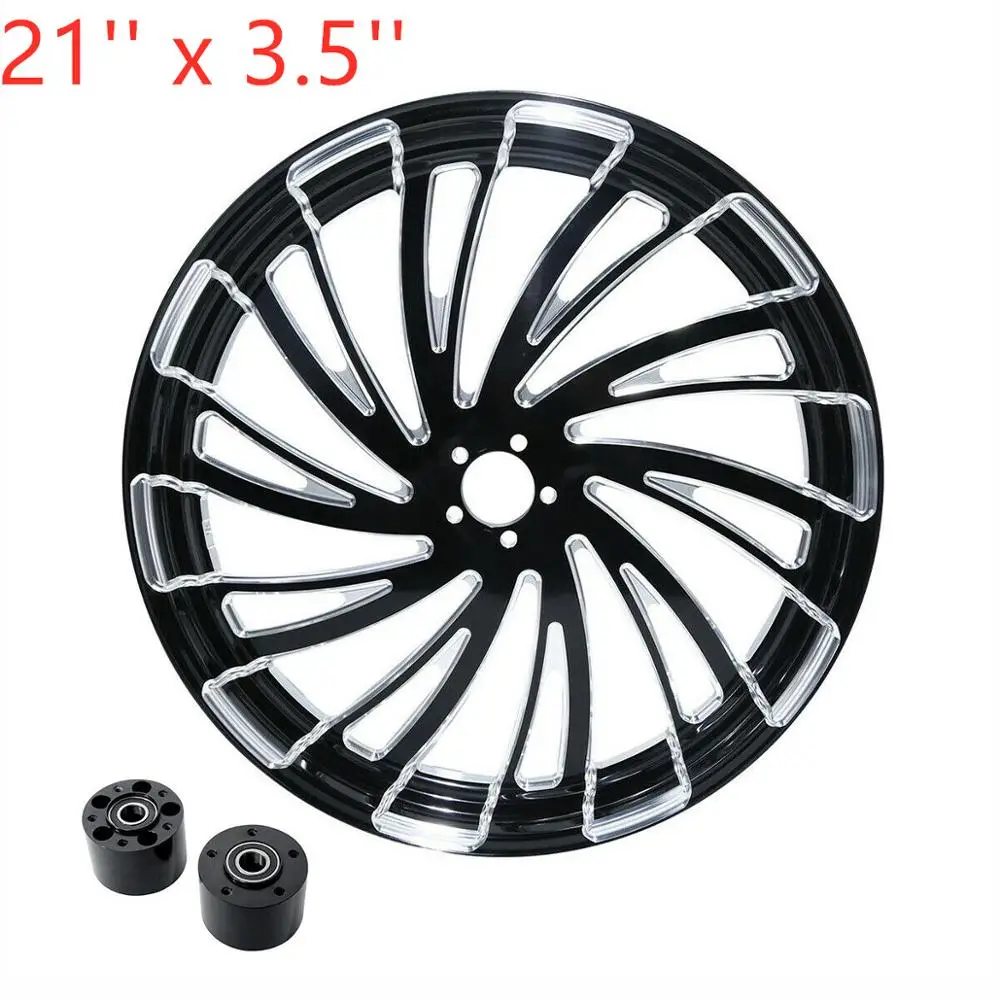 C2 Мотоцикл 1" 21" 2" 26" переднее колесо обод двойной диск W/Hub для Harley Touring 08+ 2008 - Цвет: C2