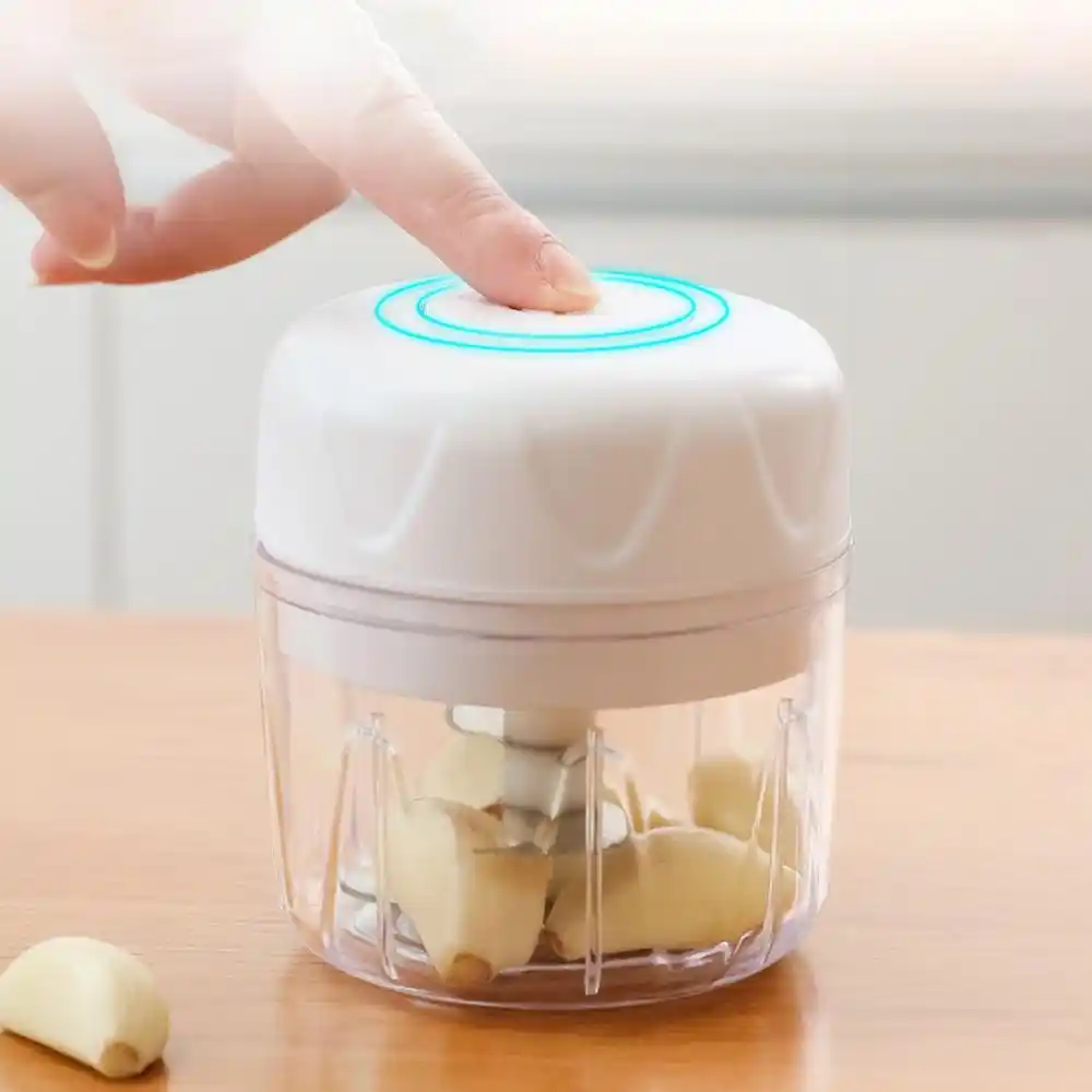 Wireless Electric Mini Garlic Chopper Meat Grinder Nut Fruit Vegetable Crusher