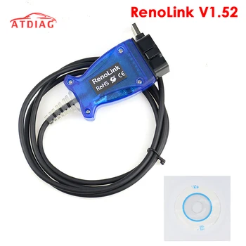 

Hot RENOLINK OBD2 ECU Programmer for Renolink V1.52 Car Diagnostic Cable Key//ECM/UCH/Programmer