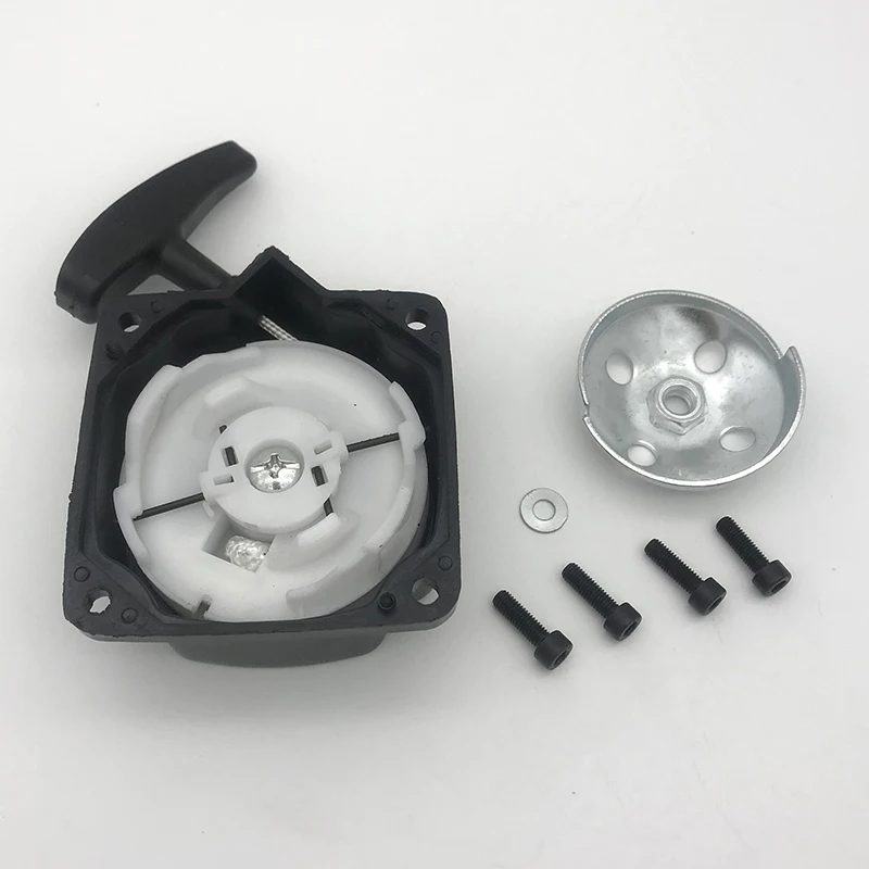 

Grass Trimmer Single Start Steel Recoil Pull Starter Assy Fits for 430 520 43CC 52CC bc430 bc520 Brush Cutter Pare Parts