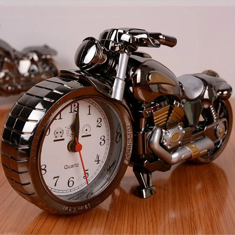 New Hot Motorcycle Alarm Clock Shape Creative Retro Gifts Upscale Furnishings Boutique Home Decorator USJ99 | Дом и сад