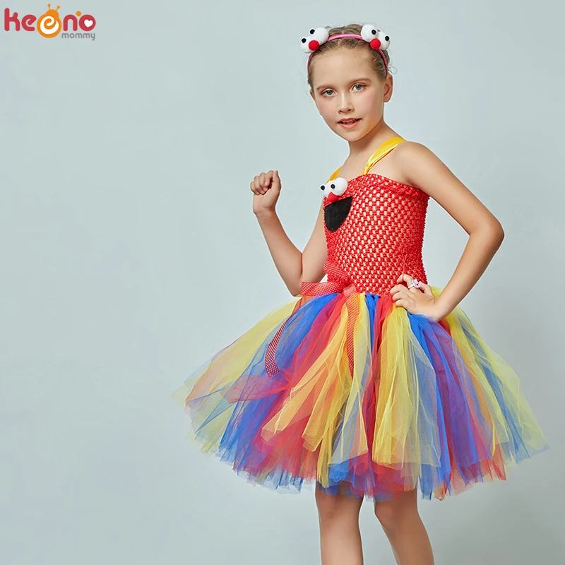Girls Sesame Street Red Elmo Tutu Dress 