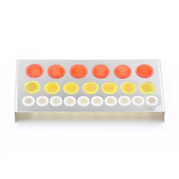 

2Pcs Tattoo Permanent Ink Cup Holder Stand 23 Holes Cup Cap Stainless Steel Container Makeup Holder For Tattoo Accessories