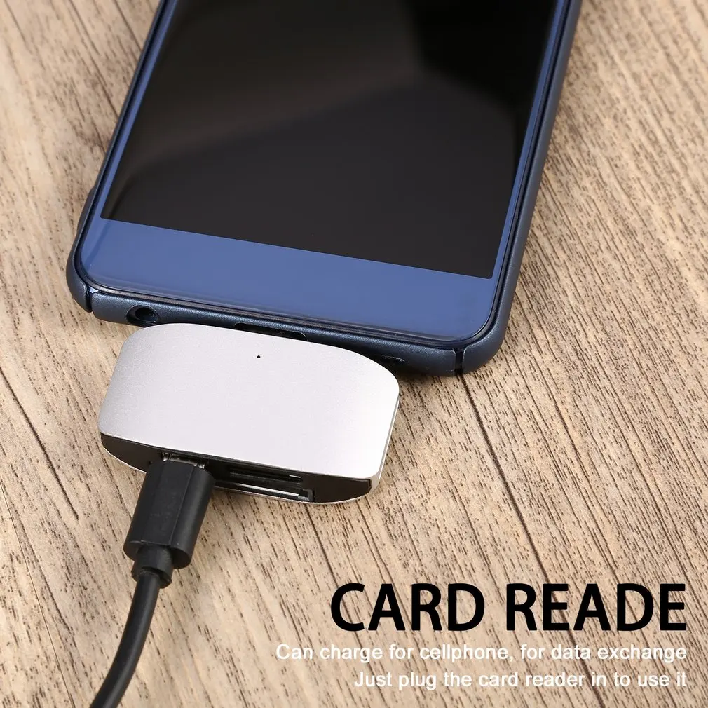 3 в 1 USB 3,0/Micro 2,0/type C 3,0 кардридер безопасности цифровая карта TF T-флэш-карта ридер комбинация для ПК ноутбука type C